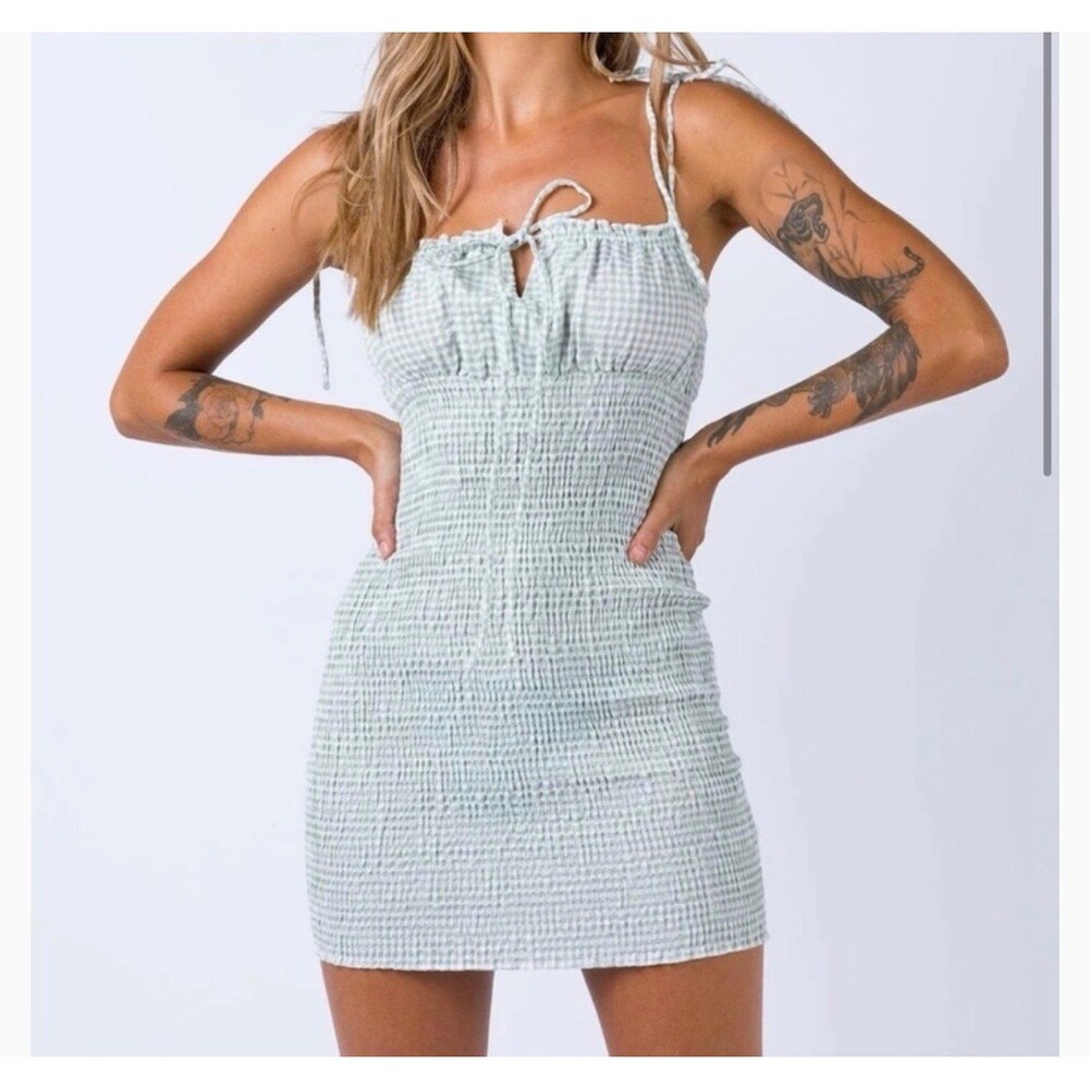 Princess Polly Korina Mini Dress Green Size 2